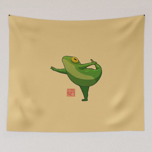 Item preview, yoga frog dancer designed and sold by DingHuArt.