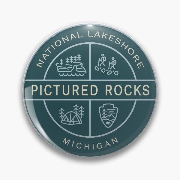 Item preview, Pictured Rocks National Lakeshore Heraldic Logo designed and sold by VanyaKar.
