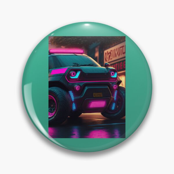 Item preview, Electric Pink Blaze A Stylish And Sustainable Cute SUV designed and sold by TangaDesignes.