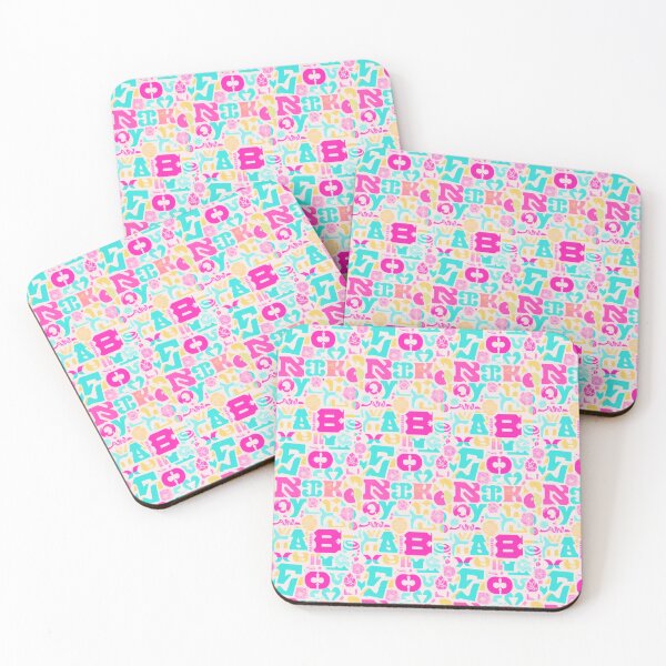 Item preview, Small print Stylized fonts in vibrant colors pattern designed and sold by GracefulGems.