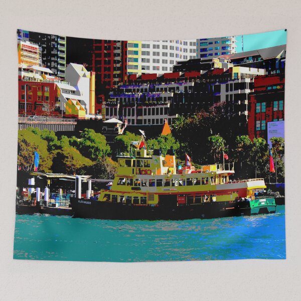 Item preview, Ferry coming into the Wharf! designed and sold by Mickangelhere.