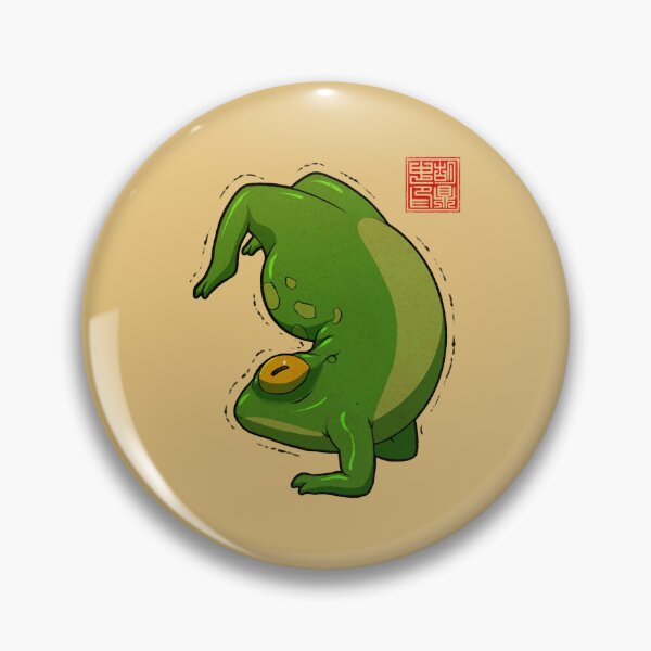 Item preview, yoga frog scorpion pose designed and sold by DingHuArt.