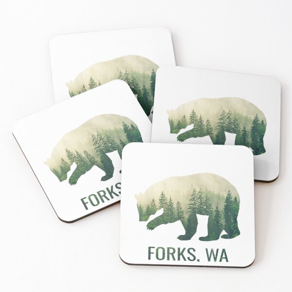 Item preview, forks bear state of washington pacific nw wildlife designed and sold by chuck-brock.
