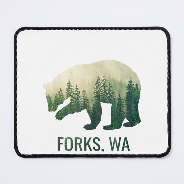 Item preview, forks bear state of washington pacific nw wildlife designed and sold by chuck-brock.