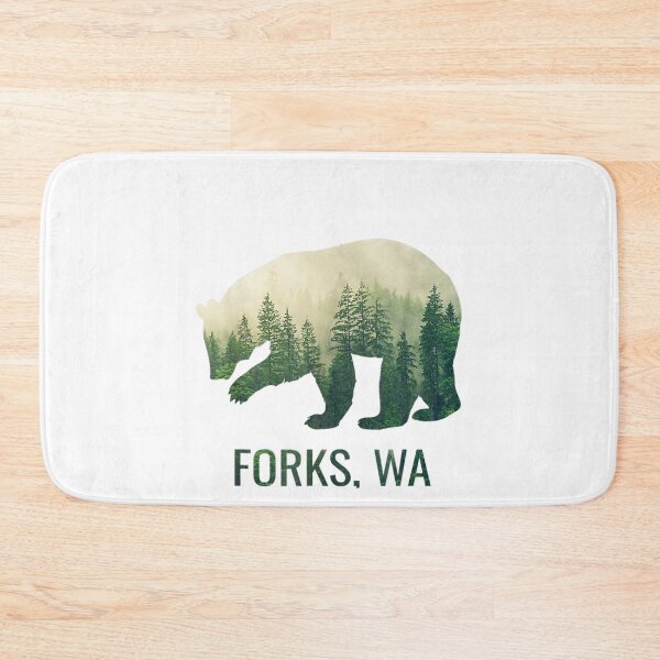 Item preview, forks bear state of washington pacific nw wildlife designed and sold by chuck-brock.