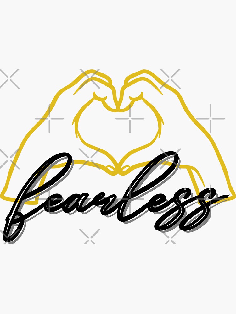 Taylor Swift The Eras Tour Hand Heart Fearless  Sticker for Sale by nerfie