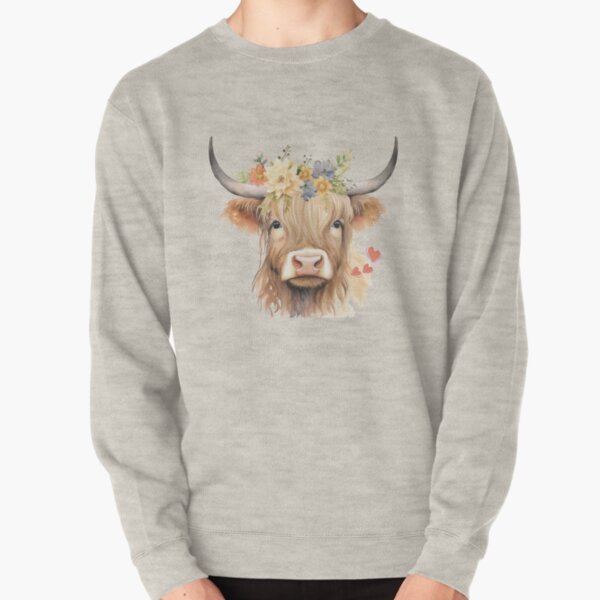 Highland cow online sweatshirt