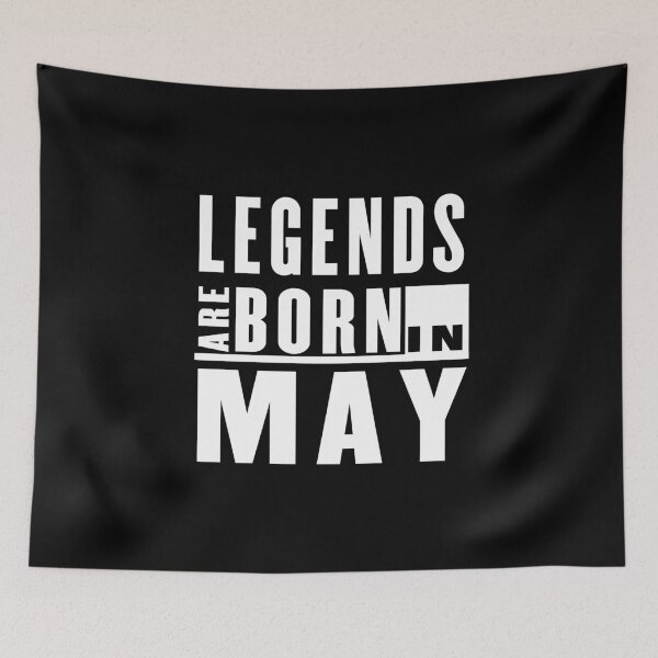 Item preview, Legends Are Born in May - T-Shirt designed and sold by GeeklyShirts.
