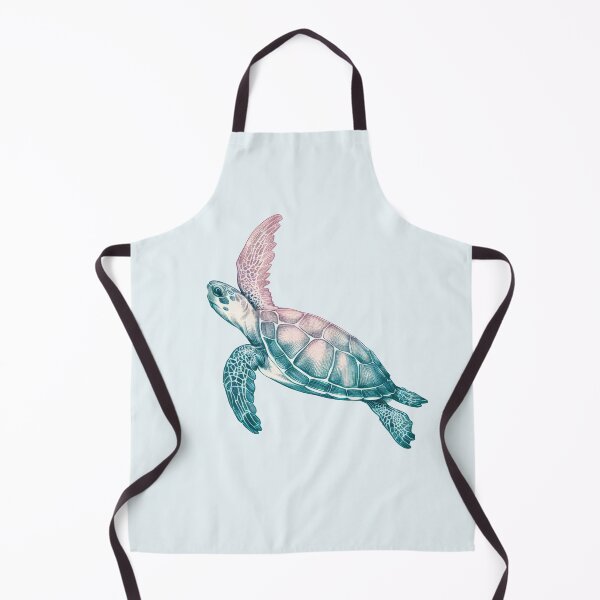 Item preview, Pastel Sea Turtle Swimming Up - Blue and Pink designed and sold by pocketart2023.