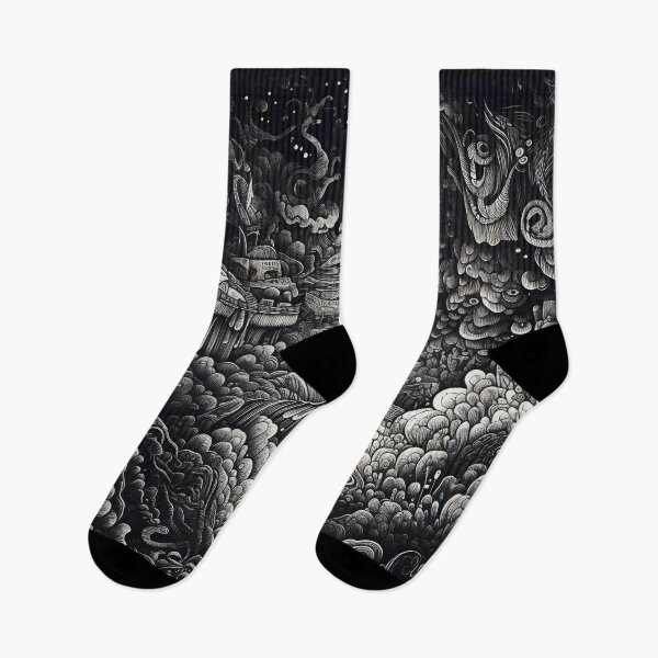 Item preview, Psychedelic alien planet doodle designed and sold by Wandering Souls.