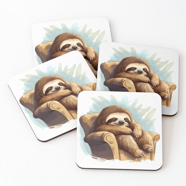 Item preview, Cartoon Sloth Taking a Nap designed and sold by Jamillionaire Shop.