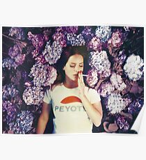 Lana Laying in Flowers Poster