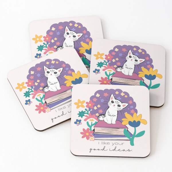 Item preview, I like your good ideas. Kitty encouragement. designed and sold by YourStoryStudio.