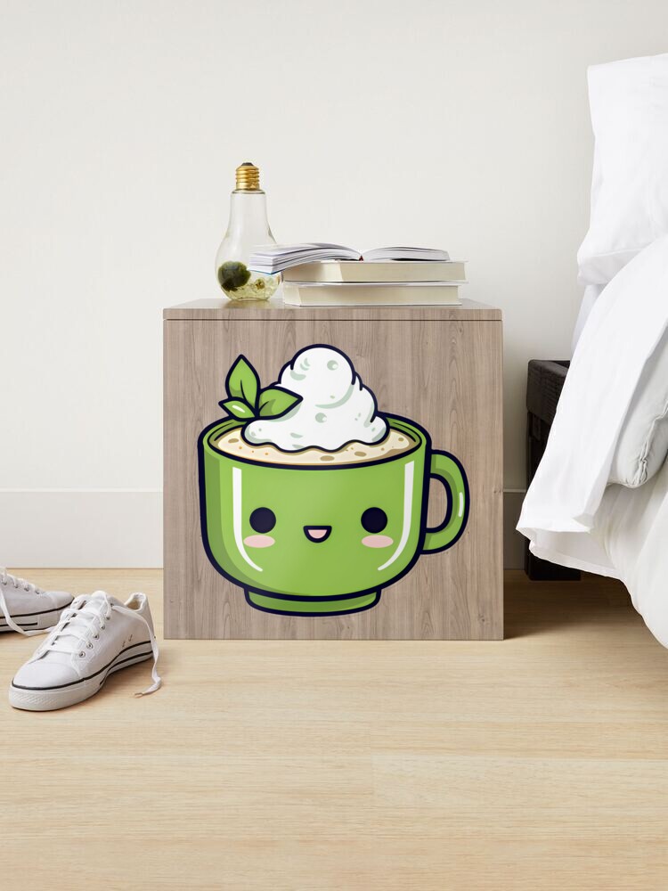 I Love Matcha Japanese Green Tea Cartoon Teacup Coffee Mug