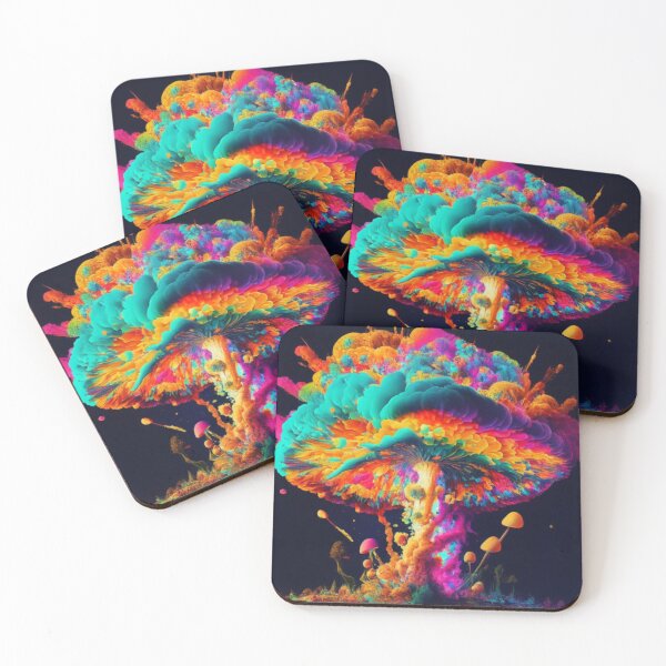 Item preview, Psychedelic mushroom colorfull explosion designed and sold by cgduran18.