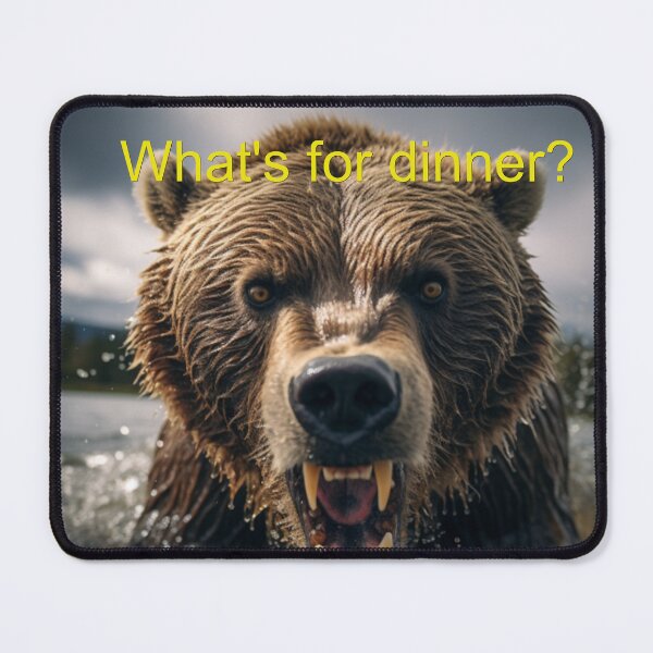 Item preview, Grizzly Bear - has a Question designed and sold by shakespeare1212.