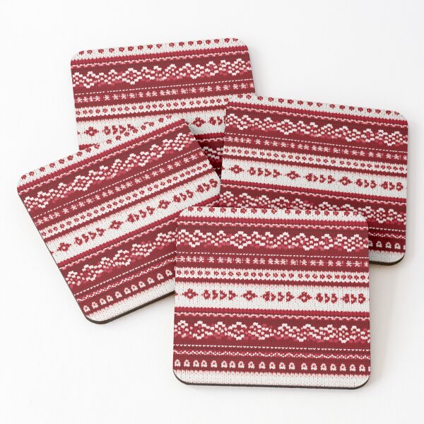 Item preview, Red Fair Isle Knitting Pattern - Hygge Snowflake 0.2 designed and sold by Oh Halo Berry.