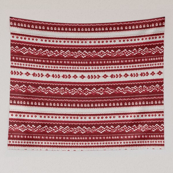 Item preview, Red Fair Isle Knitting Pattern - Hygge Snowflake 0.2 designed and sold by Oh Halo Berry.