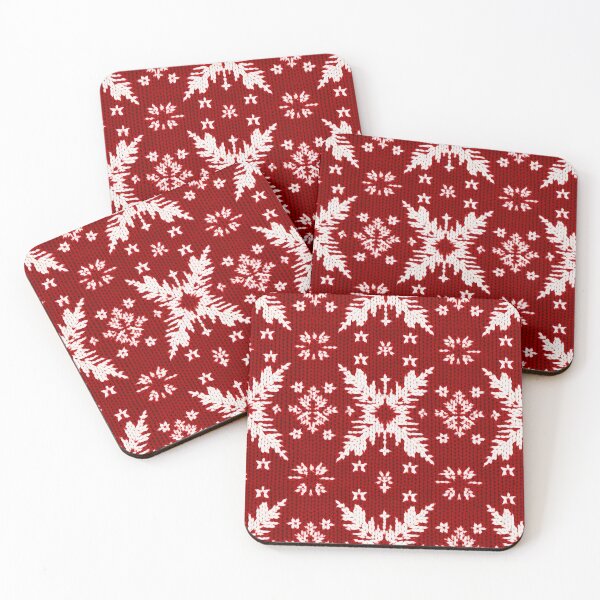 Item preview, Red Fair Isle Knitting Pattern - Hygge Snowflake 0.3 designed and sold by Oh Halo Berry.