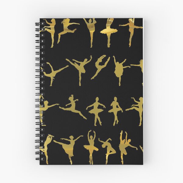Item preview, Dance poses silhouette pattern / texture (liquid gold) - ballerina - dance lover, ballet lover gift idea designed and sold by Vane22april.