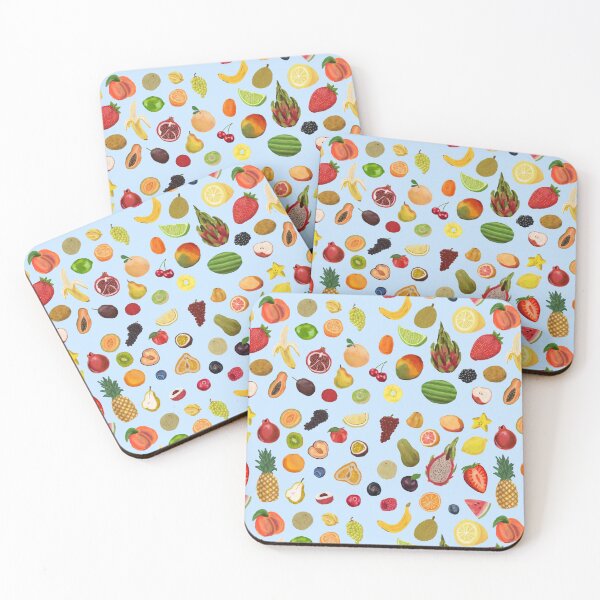 Item preview, Fruit Pattern (Blue Background) designed and sold by Brittanywayart.