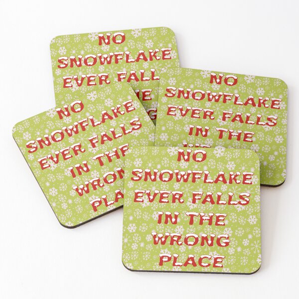 Item preview, No Snowflake Ever Falls In The Wrong Place Zen Proverb designed and sold by taiche.