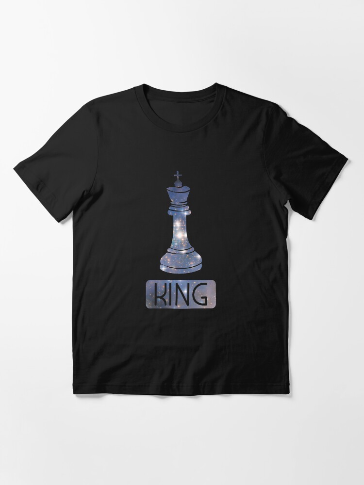 Alternate view of King Chess Piece Starry Night Galaxy - Cool Chess Club Gift Essential T-Shirt
