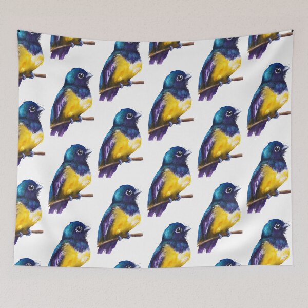 Item preview, Trogon bird watercolour painting designed and sold by Funsize-Art.