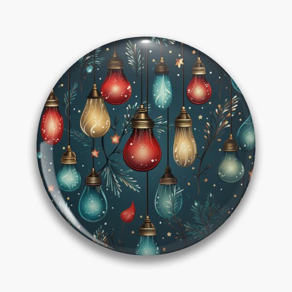 Item preview, Christmas lights background seamless pattern designed and sold by BabydellArt.