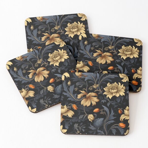 Artikelvorschau, Cremefarbenes Blumenmuster im Vintage-Stil entworfen und verkauft von SpDesignsC.