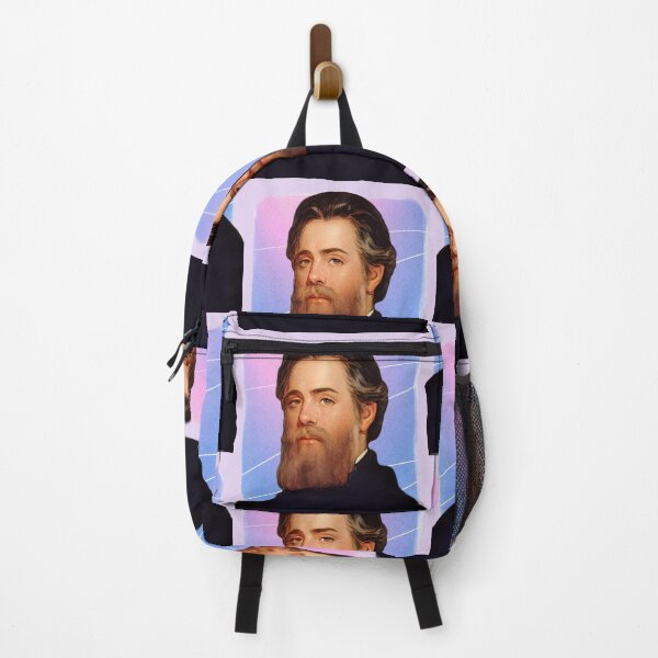 Item preview, American Novelist Herman Melville - purple pink - illustration designed and sold by Litstoy.