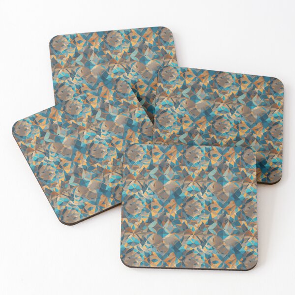 Item preview, Gold & Teal Geometric Pattern designed and sold by kaliburrito.