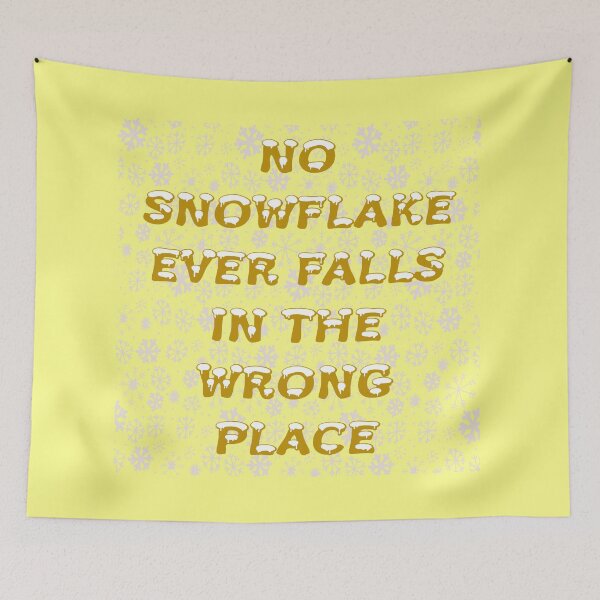 Item preview, No Snowflake Ever Falls In The Wrong Place Zen Proverb designed and sold by taiche.