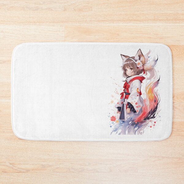 Item preview, Kawaii baby in Kitsune fox kimono designed and sold by CatCoconut-Art.