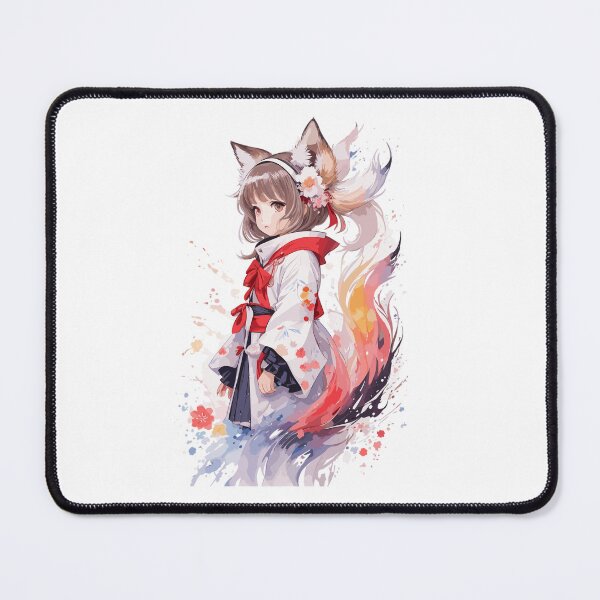 Item preview, Kawaii baby in Kitsune fox kimono designed and sold by CatCoconut-Art.