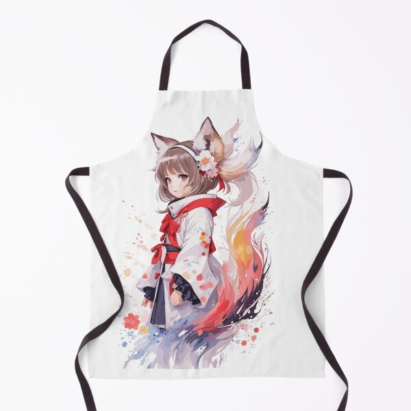 Item preview, Kawaii baby in Kitsune fox kimono designed and sold by CatCoconut-Art.