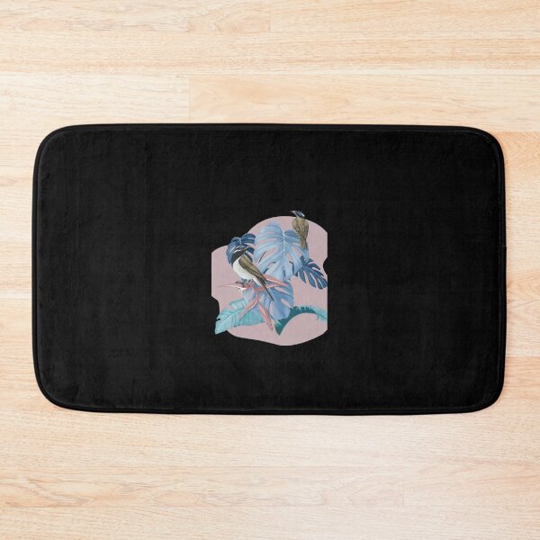 Item preview, Dusky Pink - Australian Honey Eater with Monstera Leaves 	 	 designed and sold by hirtioenbv92.