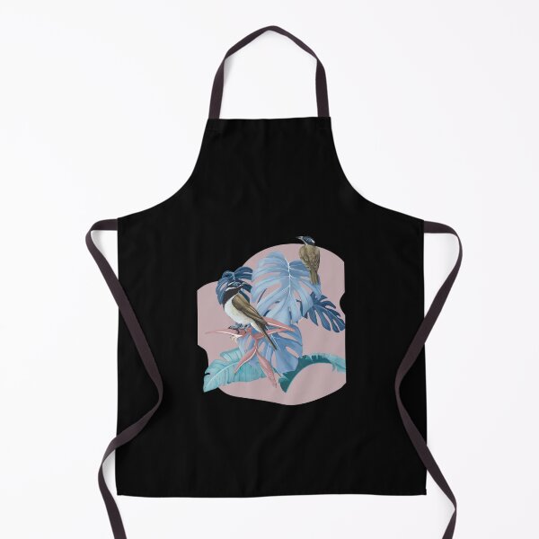 Item preview, Dusky Pink - Australian Honey Eater with Monstera Leaves designed and sold by hirtioenbv92.