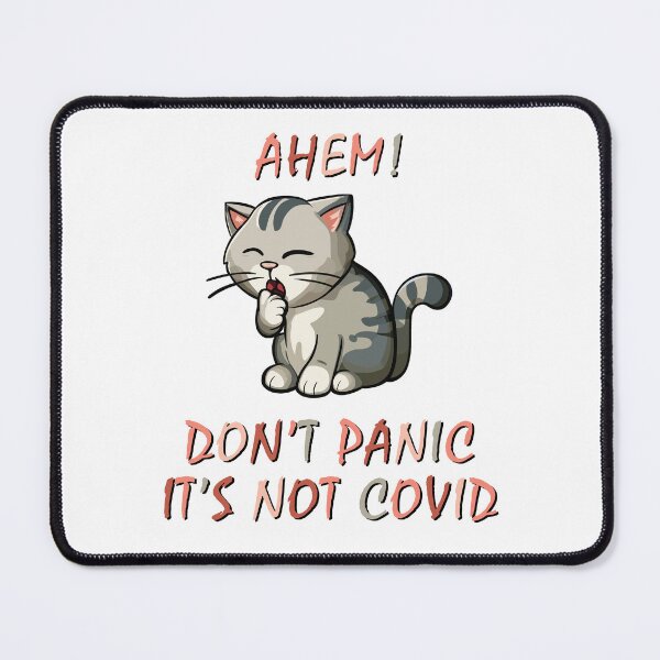 Item preview, Cute Kawaii Cat Coughing Covid Scare Humor designed and sold by unsungshop.