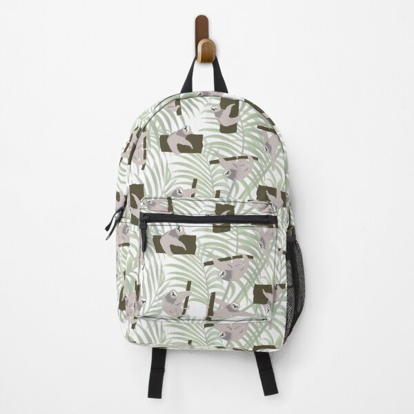 Item preview, Cute Sloth Animal Pattern in Wild Forest designed and sold by idovedesign.