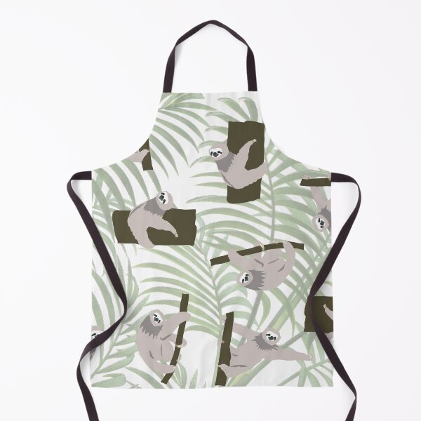 Item preview, Cute Sloth Animal Pattern in Wild Forest designed and sold by idovedesign.