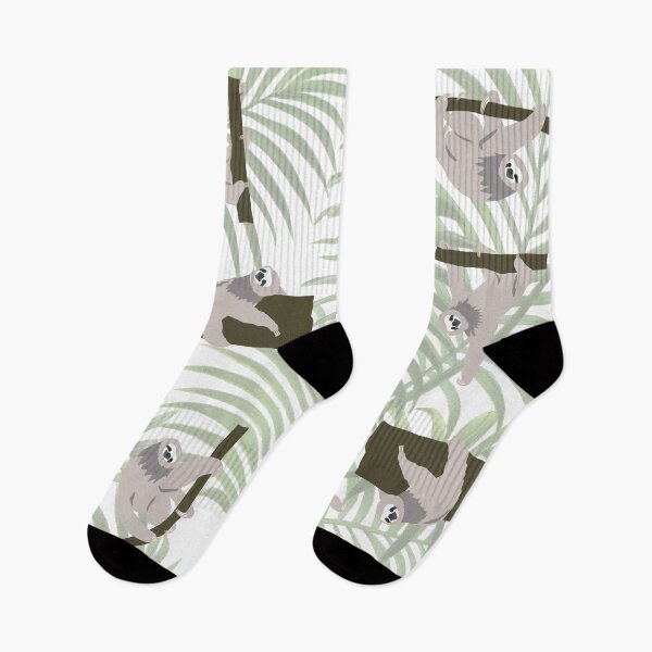 Item preview, Cute Sloth Animal Pattern in Wild Forest designed and sold by idovedesign.