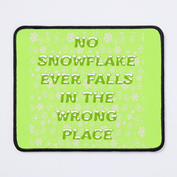Item preview, No Snowflake Ever Falls In The Wrong Place Zen Proverb designed and sold by taiche.