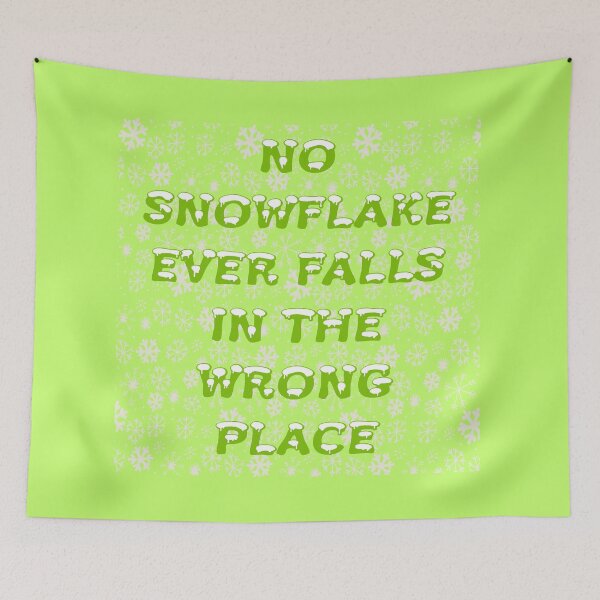 Item preview, No Snowflake Ever Falls In The Wrong Place Zen Proverb designed and sold by taiche.