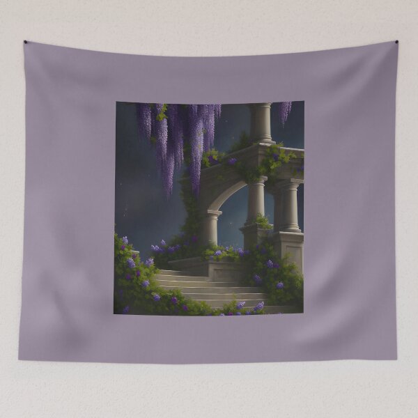 Item preview, Regencycore Flowers Wisteria Vine Regency Era - AI Art - 4 of 4 designed and sold by Beachy.