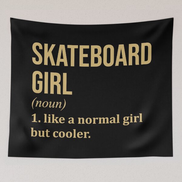 Item preview, Skateboard Girl Definition in Gold designed and sold by XCIV.