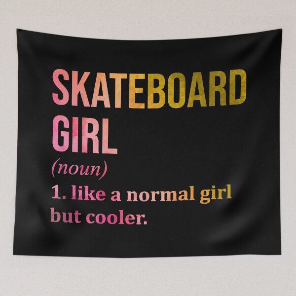 Item preview, Skateboard Girl Definition in Watercolor designed and sold by XCIV.