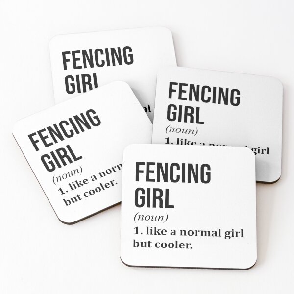 Item preview, Fencing Girl Definition designed and sold by XCIV.