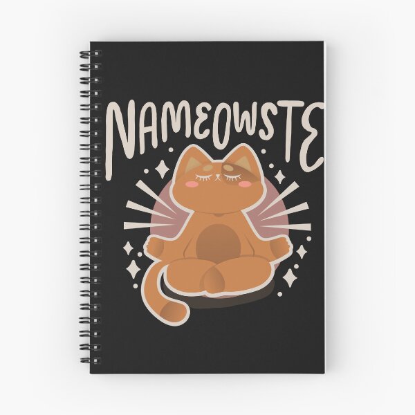 Item preview, NaMEOWste Funny Cat Yoga Meditation Cat Mom Cat Dad designed and sold by TheBadWolf-13.