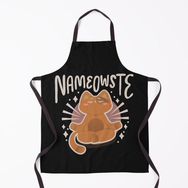 Item preview, NaMEOWste Funny Cat Yoga Meditation Cat Mom Cat Dad designed and sold by TheBadWolf-13.